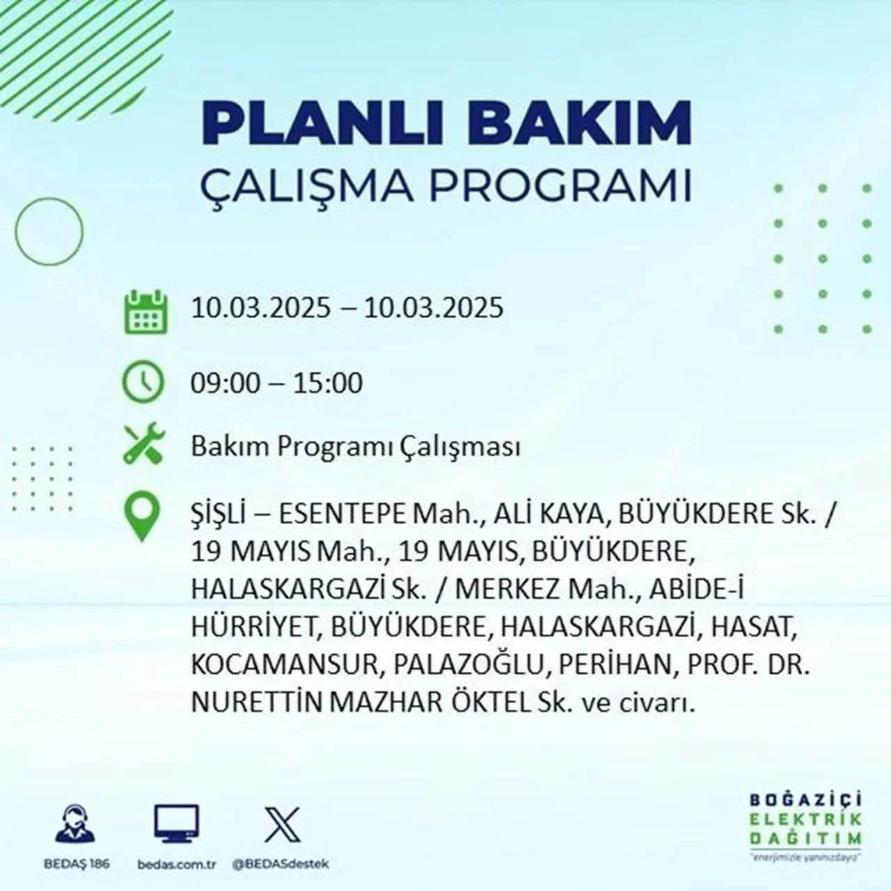 İstanbul'da 22 ilçede elektrik kesintisi yaşanacak! BEDAŞ duyurdu: İşte elektriğin kesileceği ve geleceği saatler
