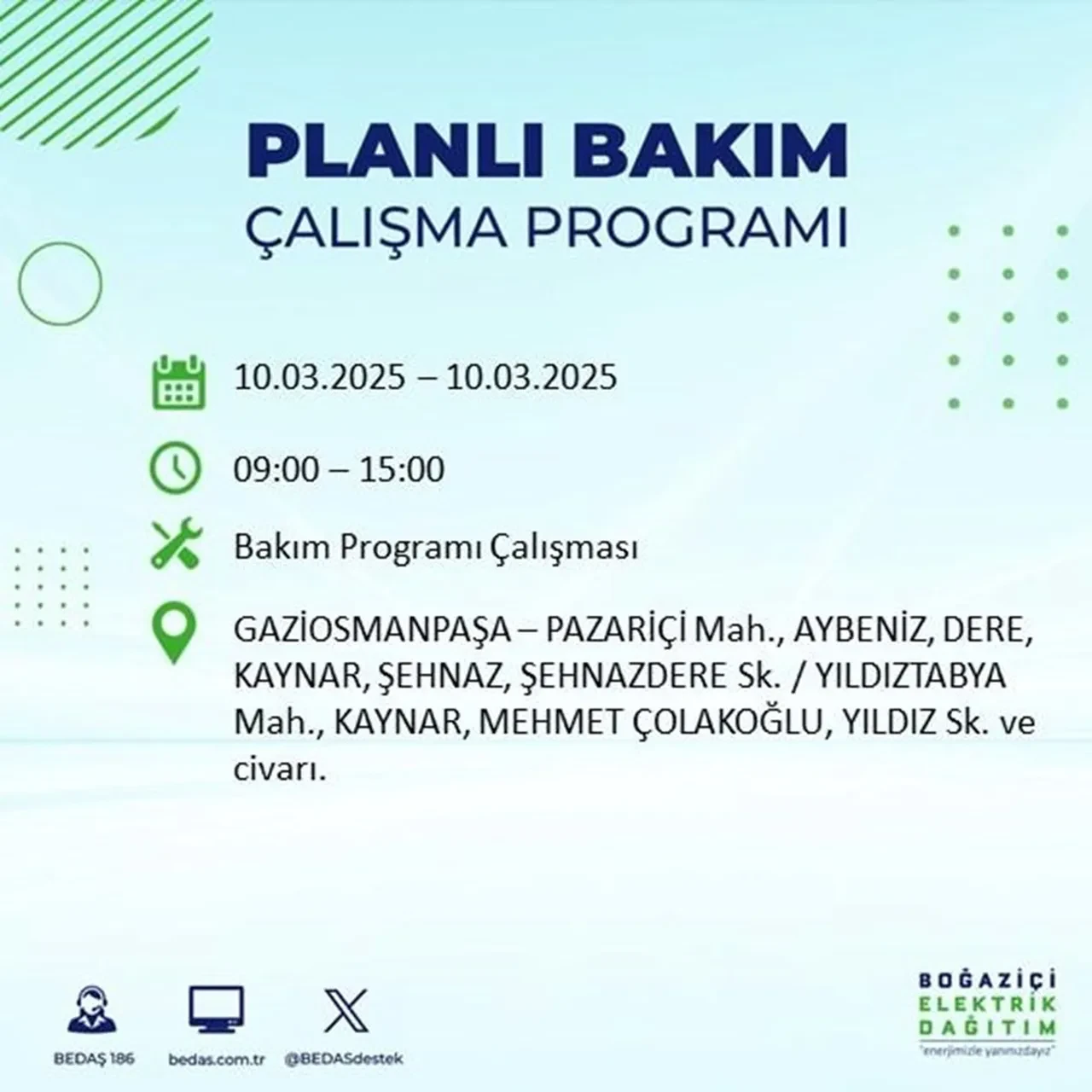 İstanbul'da 22 ilçede elektrik kesintisi yaşanacak! BEDAŞ duyurdu: İşte elektriğin kesileceği ve geleceği saatler