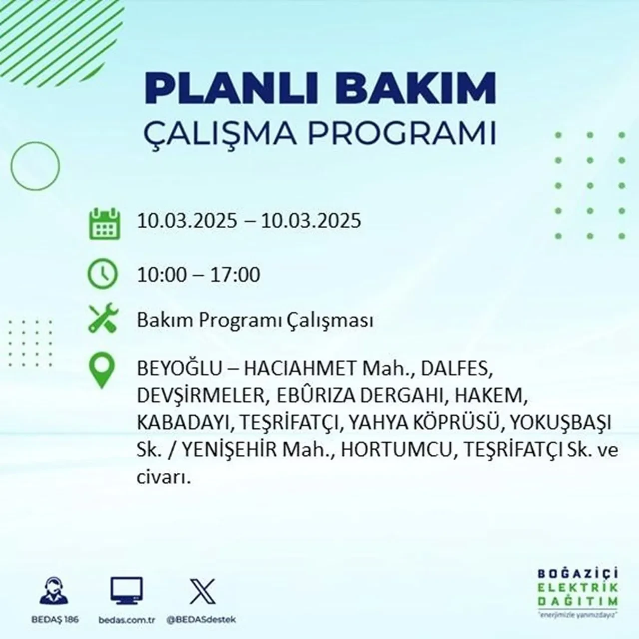 İstanbul'da 22 ilçede elektrik kesintisi yaşanacak! BEDAŞ duyurdu: İşte elektriğin kesileceği ve geleceği saatler