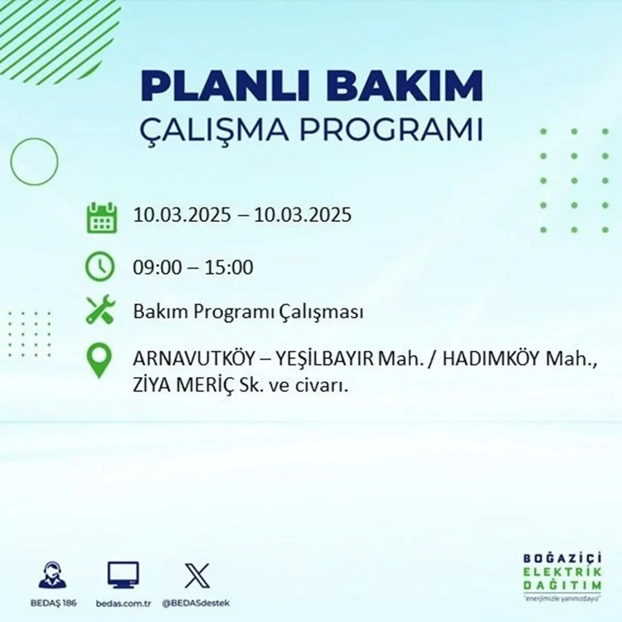 İstanbul'da 22 ilçede elektrik kesintisi yaşanacak! BEDAŞ duyurdu: İşte elektriğin kesileceği ve geleceği saatler