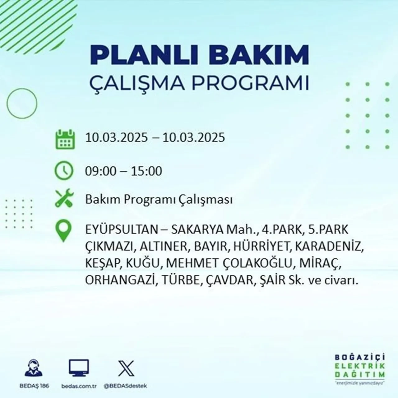 İstanbul'da 22 ilçede elektrik kesintisi yaşanacak! BEDAŞ duyurdu: İşte elektriğin kesileceği ve geleceği saatler
