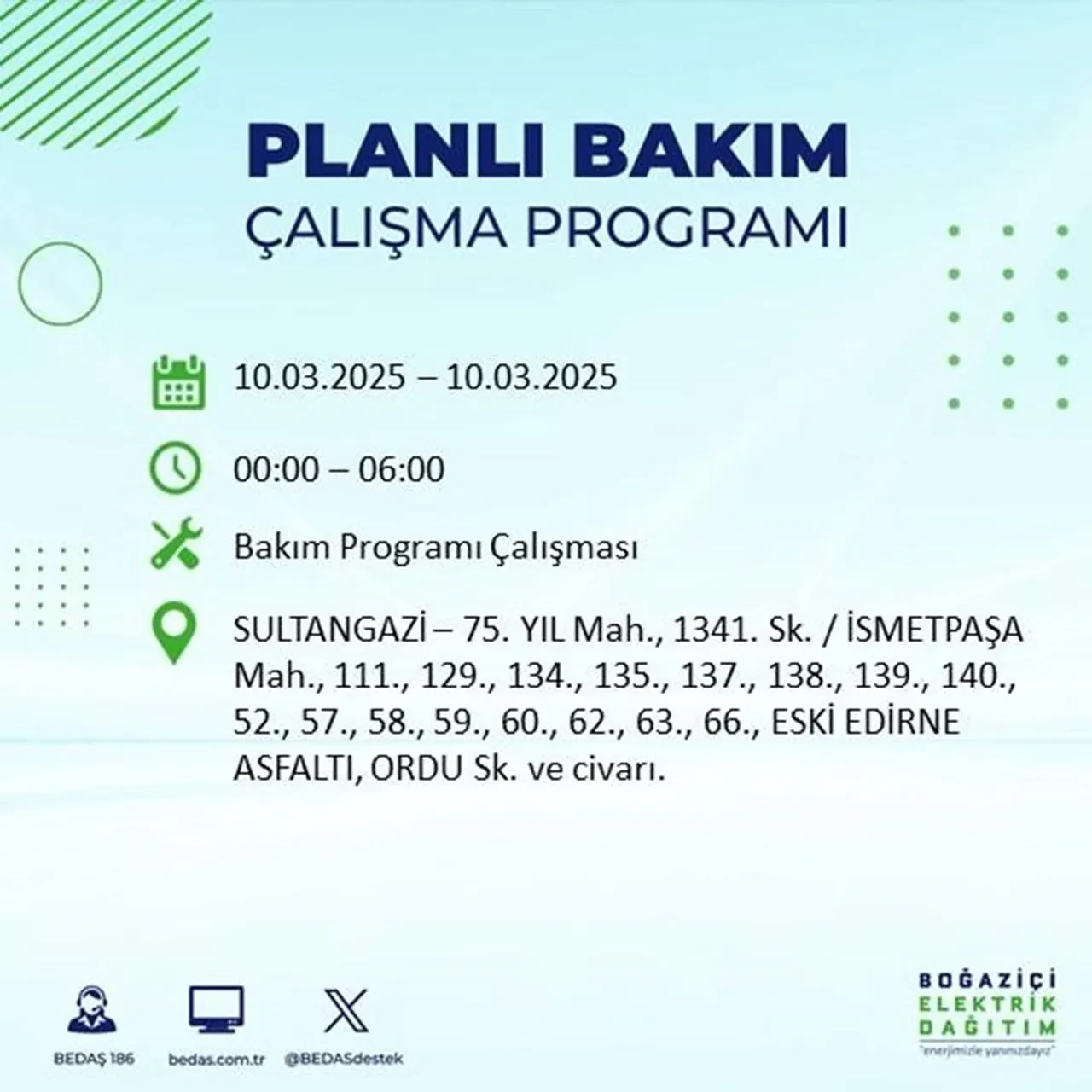 İstanbul'da 22 ilçede elektrik kesintisi yaşanacak! BEDAŞ duyurdu: İşte elektriğin kesileceği ve geleceği saatler