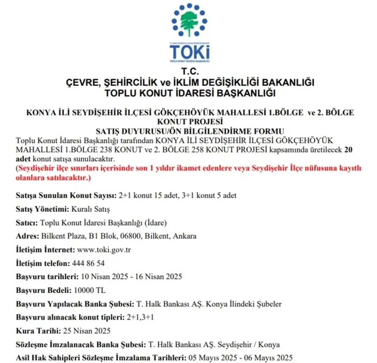 TOKİ'den nisan jesti! 595.628 TL'si olan ev sahibi olacak: Başvurular bugün başladı