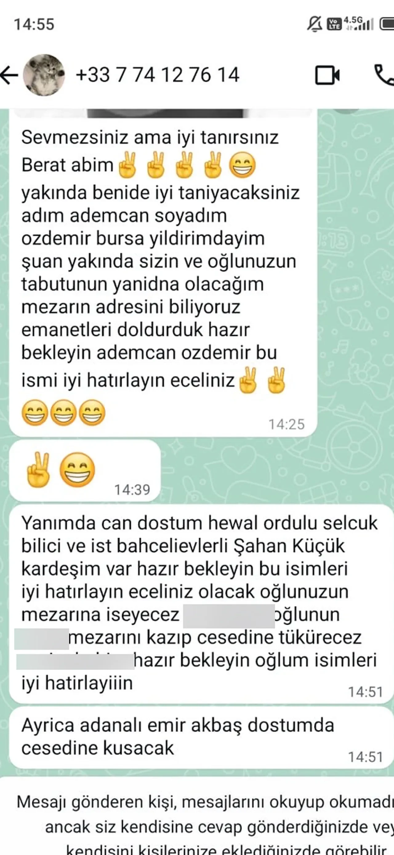 Ahmet Minguzzi'nin annesine kan donduran tehdit mesajları! 'Mezarını kazıp cesedinin üzerine işeyeceğiz'