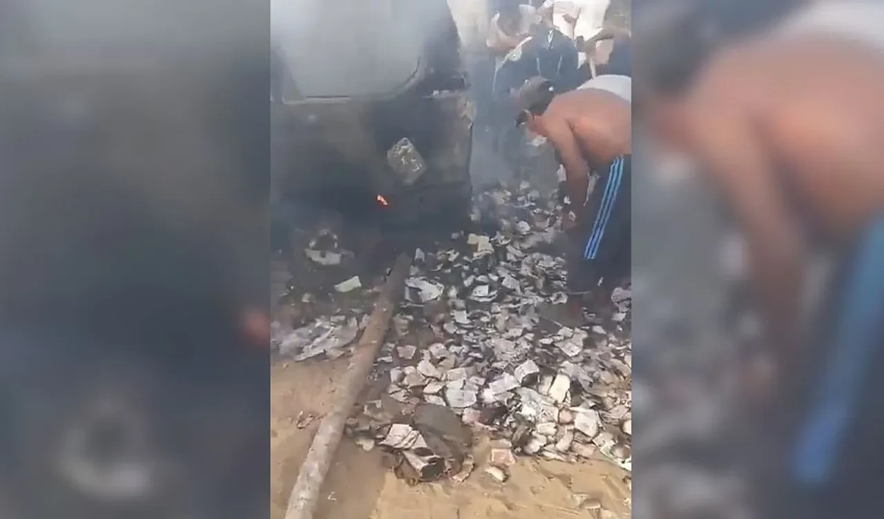 Kolombiya'da film gibi soygun! Saçılan banknotları halk topladı