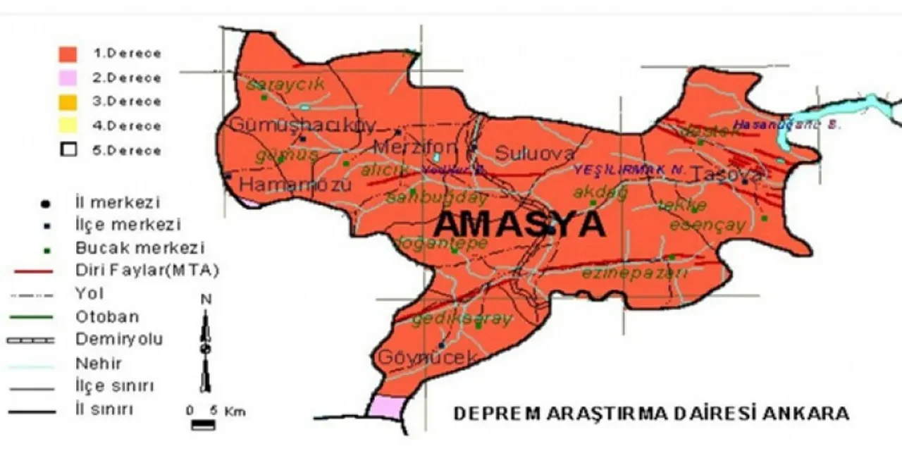 Amasya’da fay hattı var mı deprem riski ne? 4.6 büyüklüğünde deprem oldu