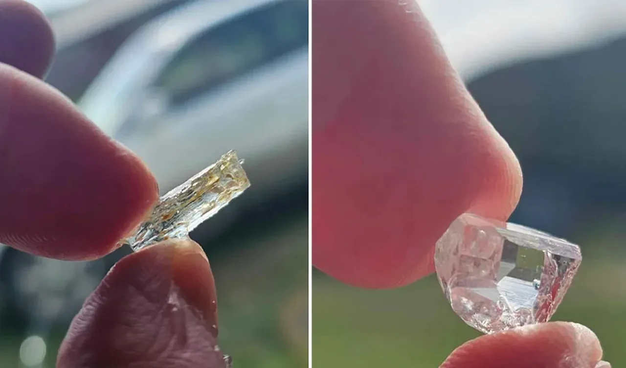 Emekliliğinin ilk günlerinde inanılmaz keşfe imza attı: Kırık cam zannettiği taş zengin etti!