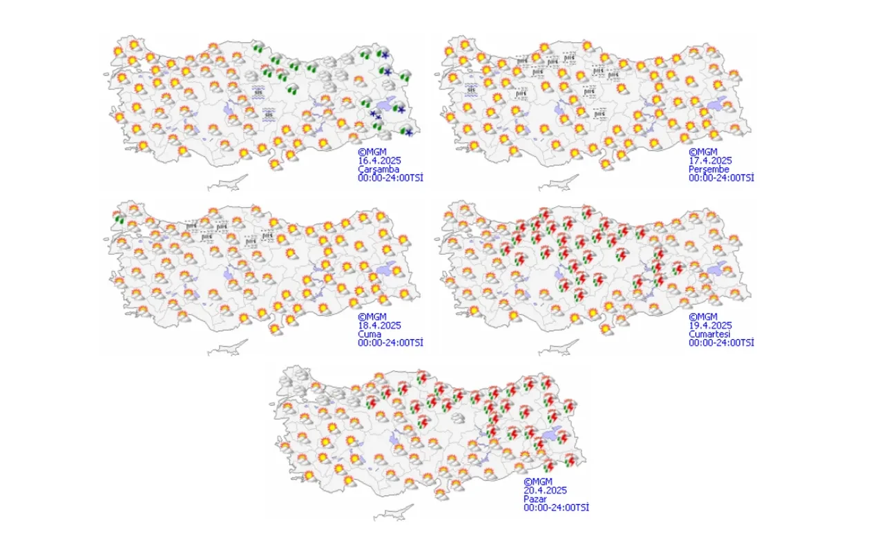   Meteoroloji gün verdi! Nisan yağmurları geliyor | İşte 16 Nisan hava durumu tahminleri