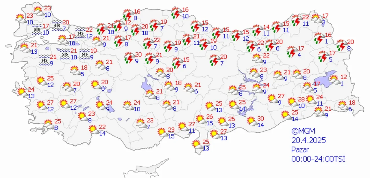 Hafta sonu plan yapanlar dikkat! Meteoroloji uyardı: Sıcaklık düşüyor, kuvvetli yağış geliyor