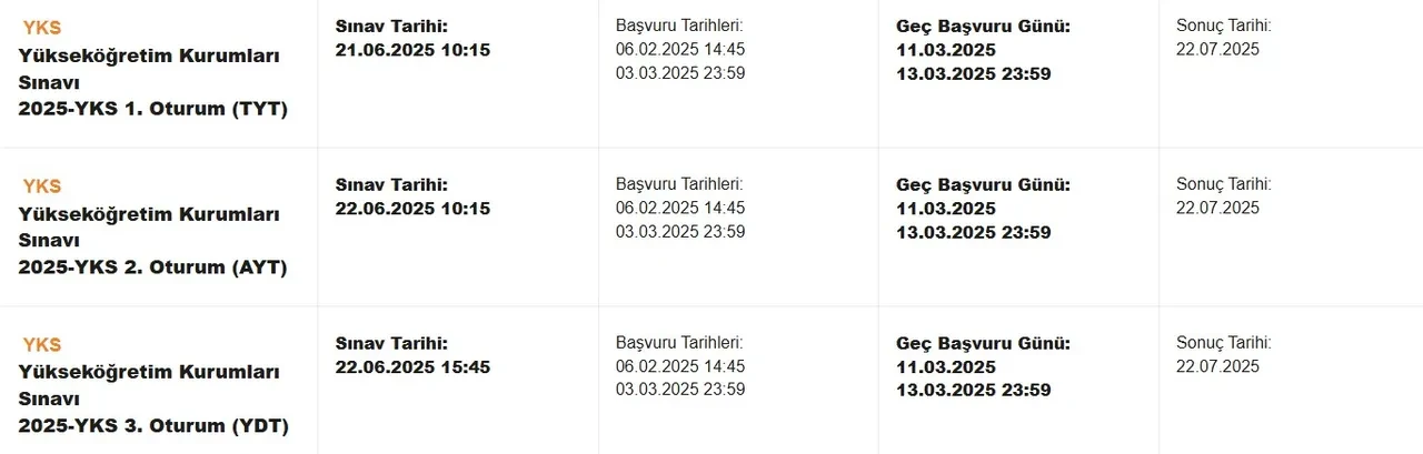 YKS tarihi değişti mi 2025? ÖSYM sonuçların açıklanacağı tarihi duyurdu