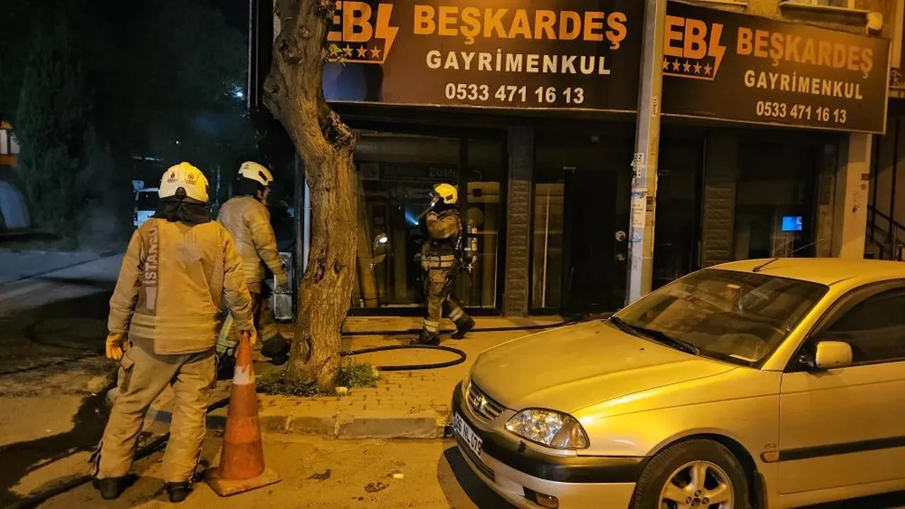 Bayrampaşa'da korkutan doğal gaz yangını