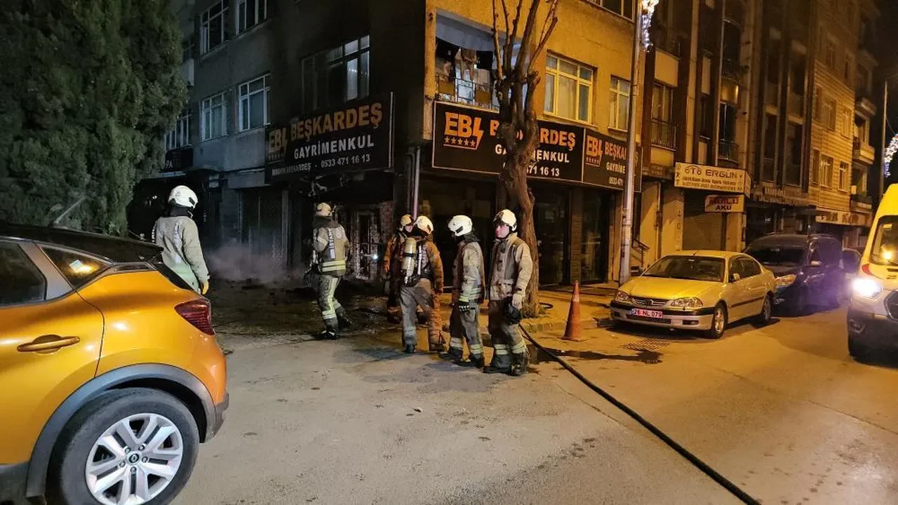 Bayrampaşa'da korkutan doğal gaz yangını