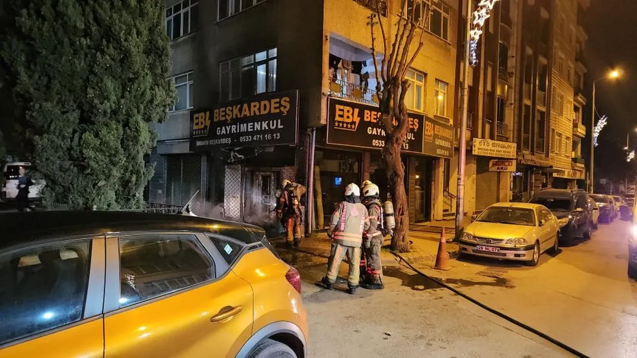 Bayrampaşa'da korkutan doğal gaz yangını