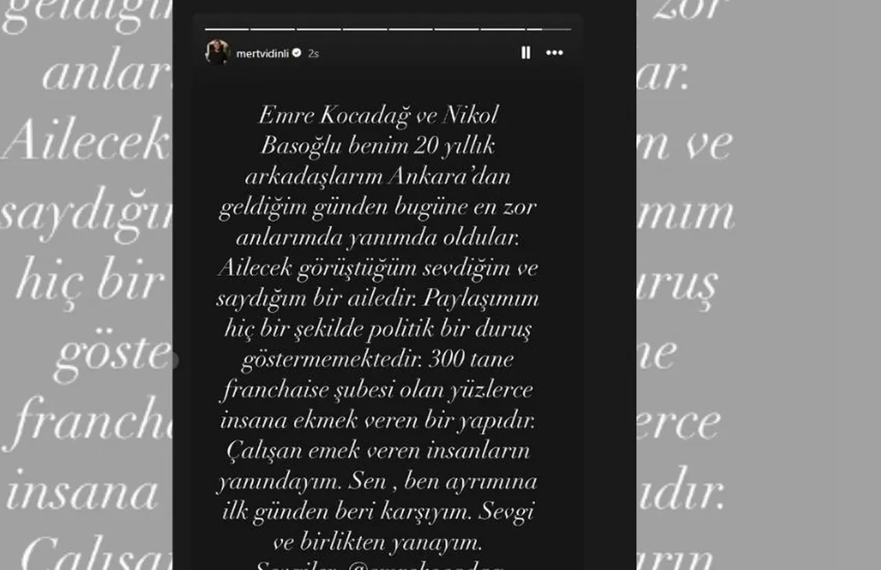 Mert Vidinli Espressolab'den paylaşım yaptı! Gelen eleştirilere cevap verdi