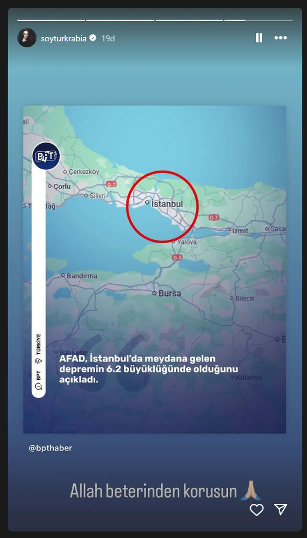 İstanbul depremi sonrası ünlü isimlerden peş peşe paylaşımlar