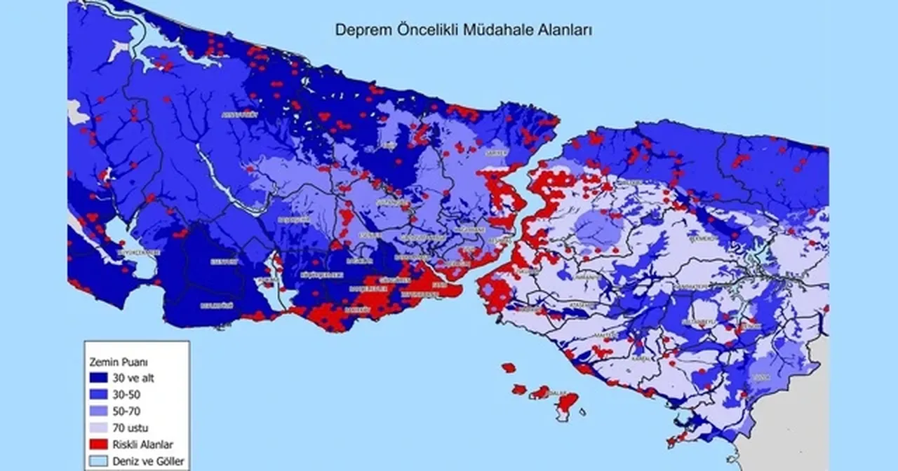 İstanbul'da deprem riski en çok ve en az olan yerler! AFAD tek tek bütün ilçeleri açıkladı