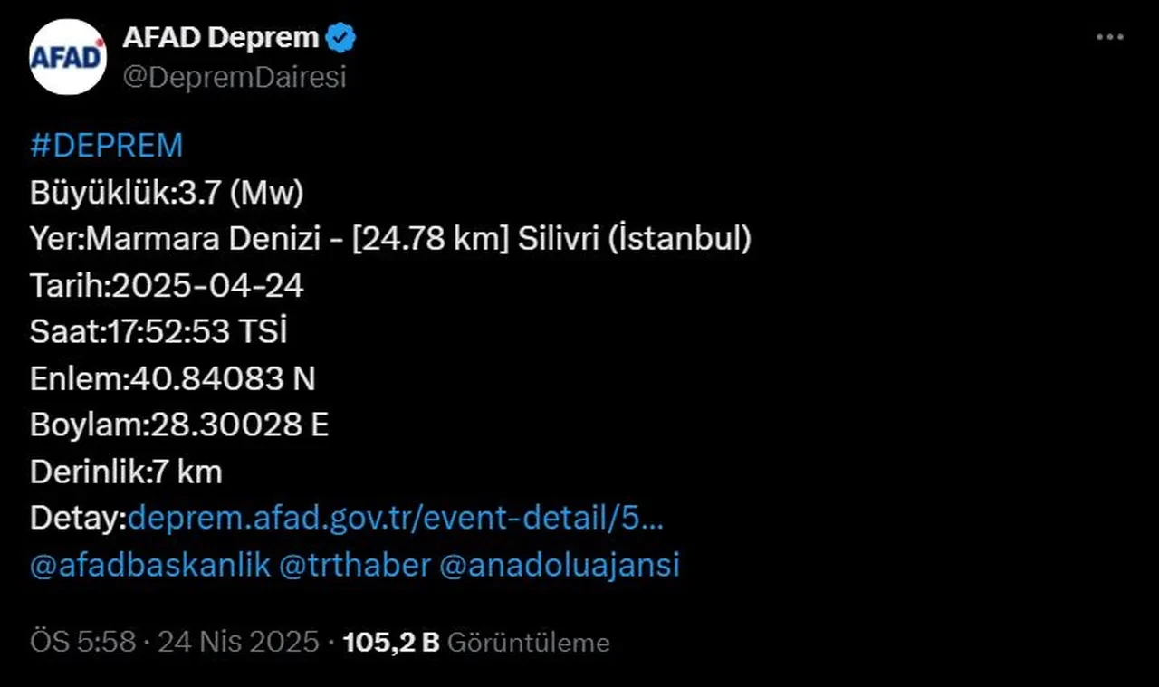 Beşik gibi sallanan İstanbul'a AFAD'dan umutlandıran açıklama: Artçılar azalma eğiliminde
