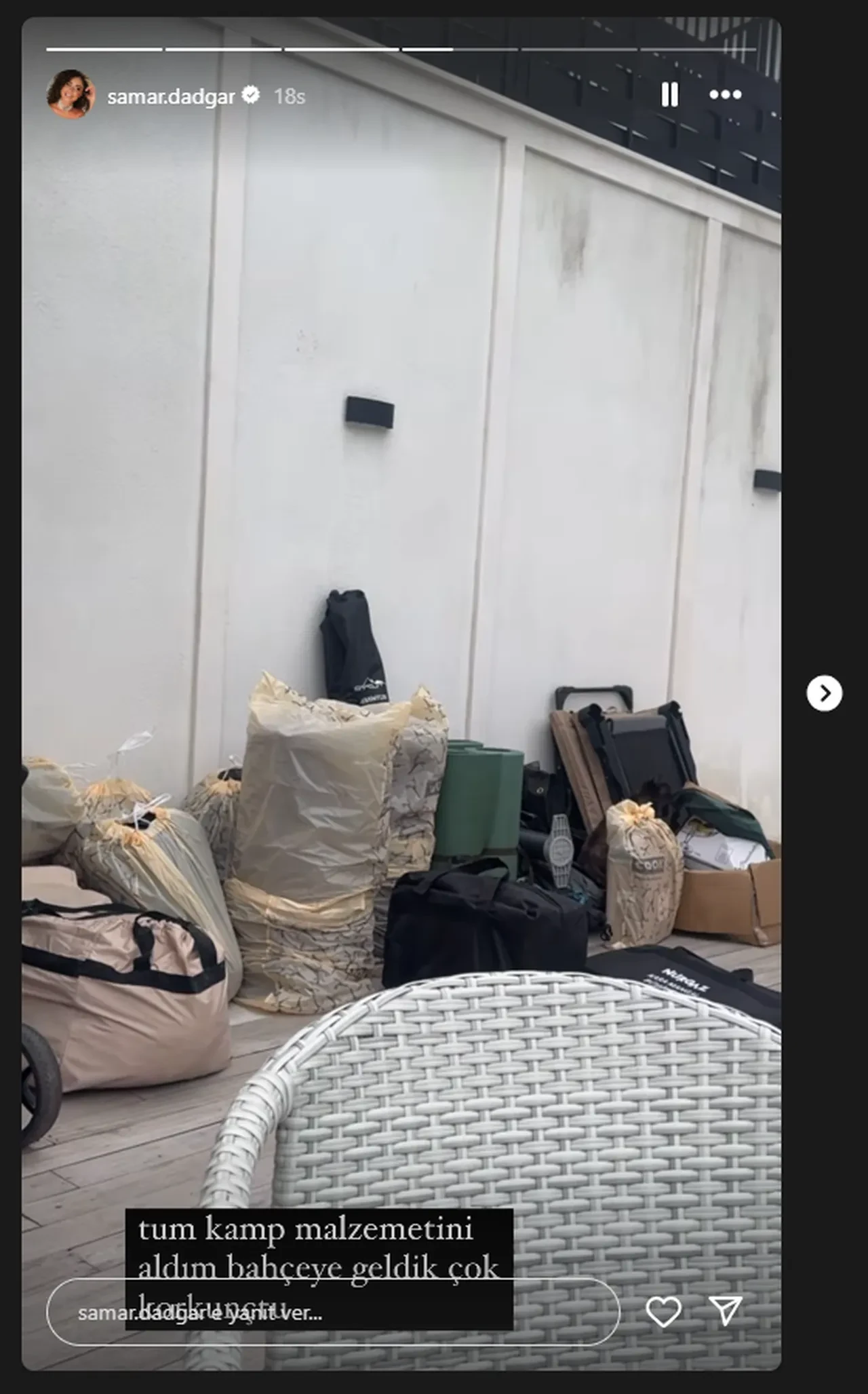 Özcan Deniz geceyi dışarıda geçirdi! O anları eşi Samar Dadgar paylaştı
