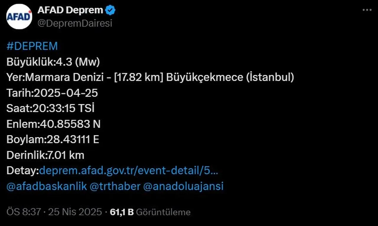 İstanbul beşik gibi! Artçılar devam ediyor