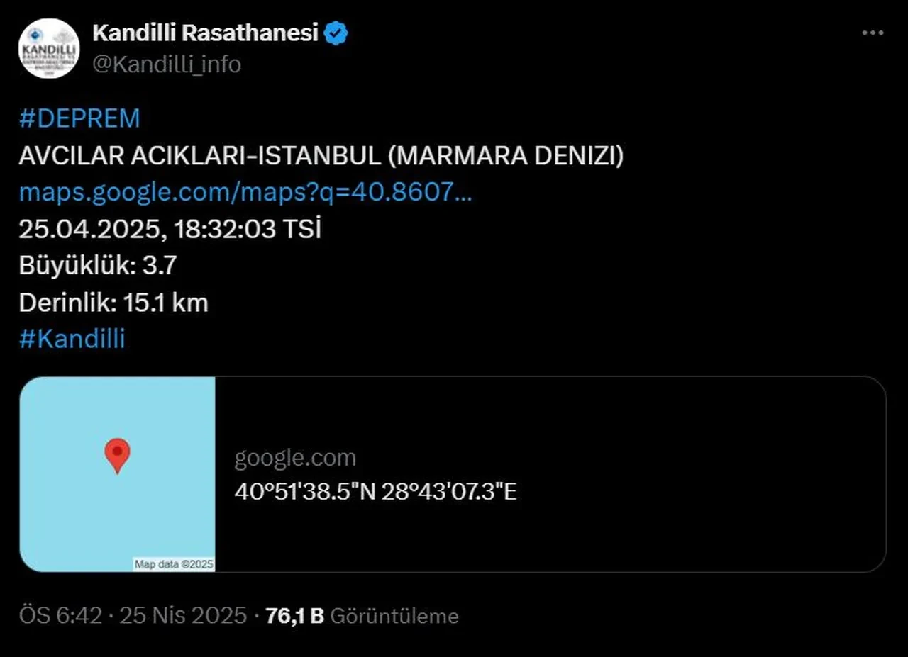 İstanbul beşik gibi! Artçılar devam ediyor