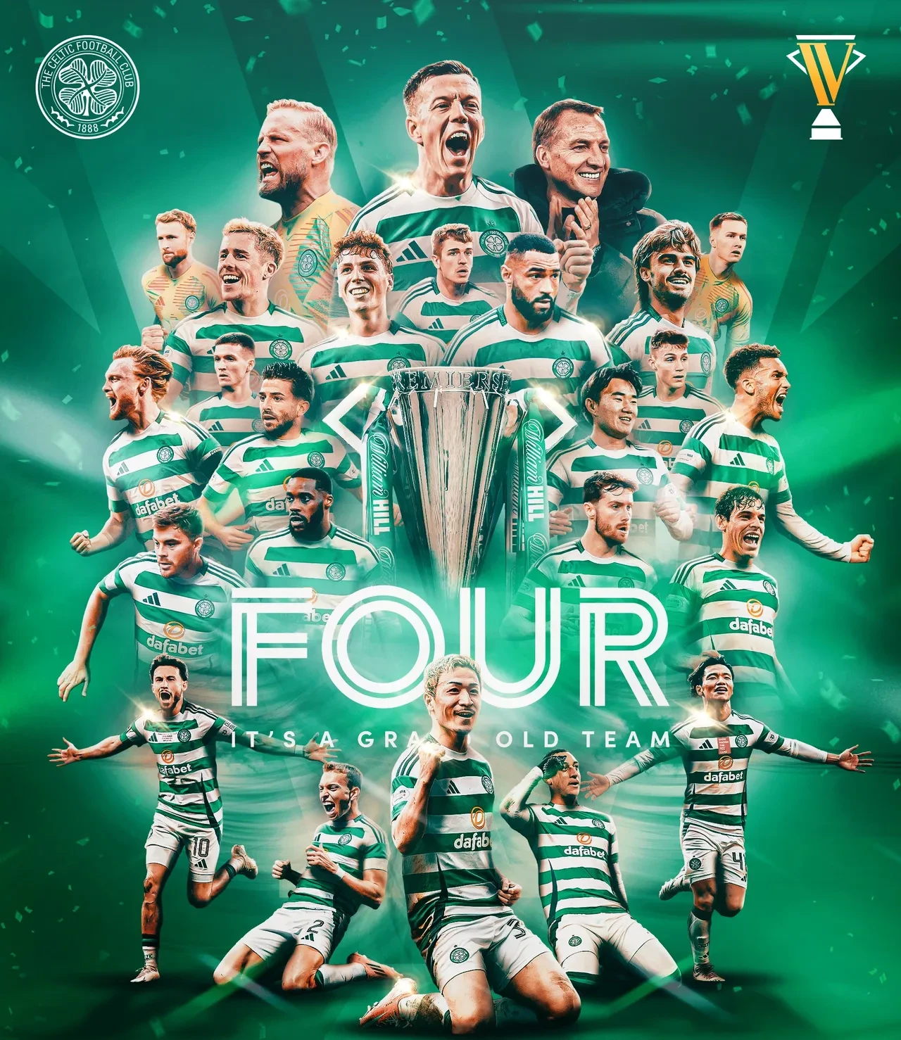 Celtic yine şampiyon oldu: Rangers'a karşı büyük üstünlük!