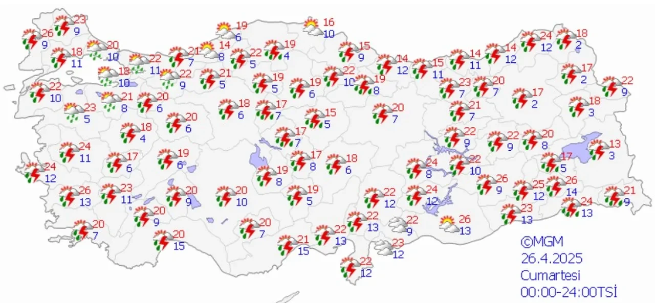 Hafta sonu hava tersine dönecek! Kuvvetli yağış ve rüzgar beklenen iller