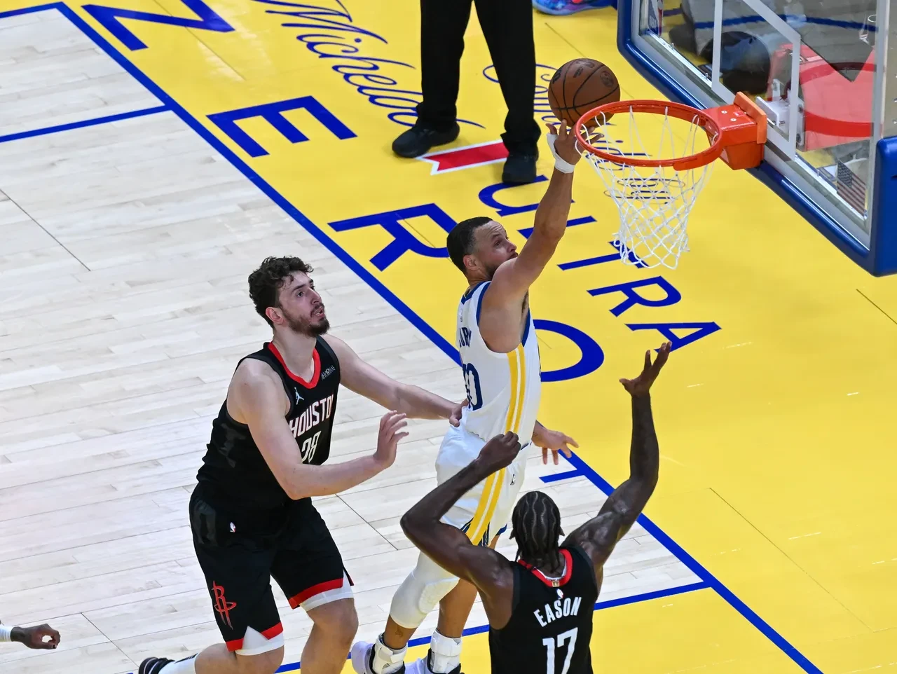 Alperen Şengün'ün 'double-double'ı Houston'a yetmedi! Golden State seride öne geçti