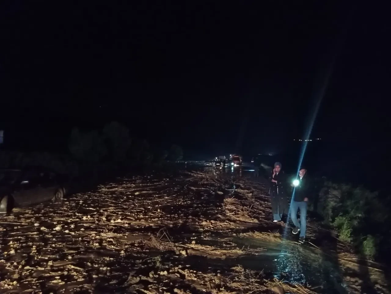 Siirt'te kuvvetli sağanak: Dereler taştı, cadde ve sokakları su bastı