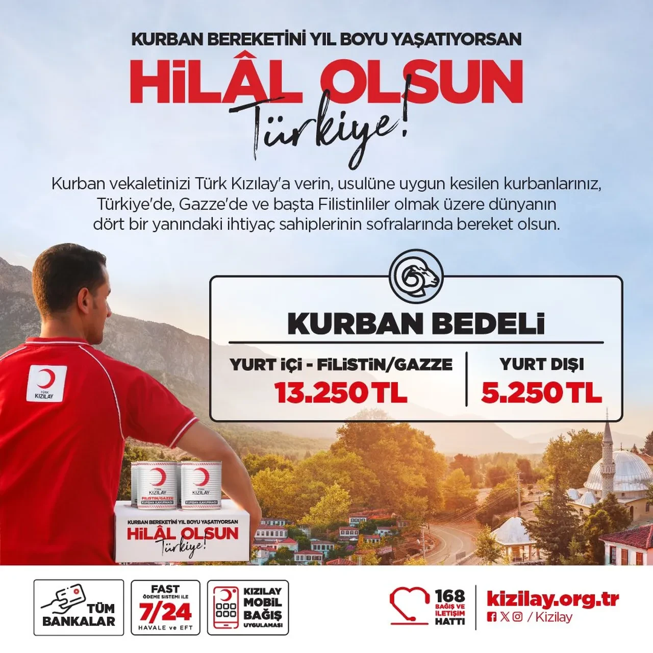 Kızılay kurban bedellerini açıkladı