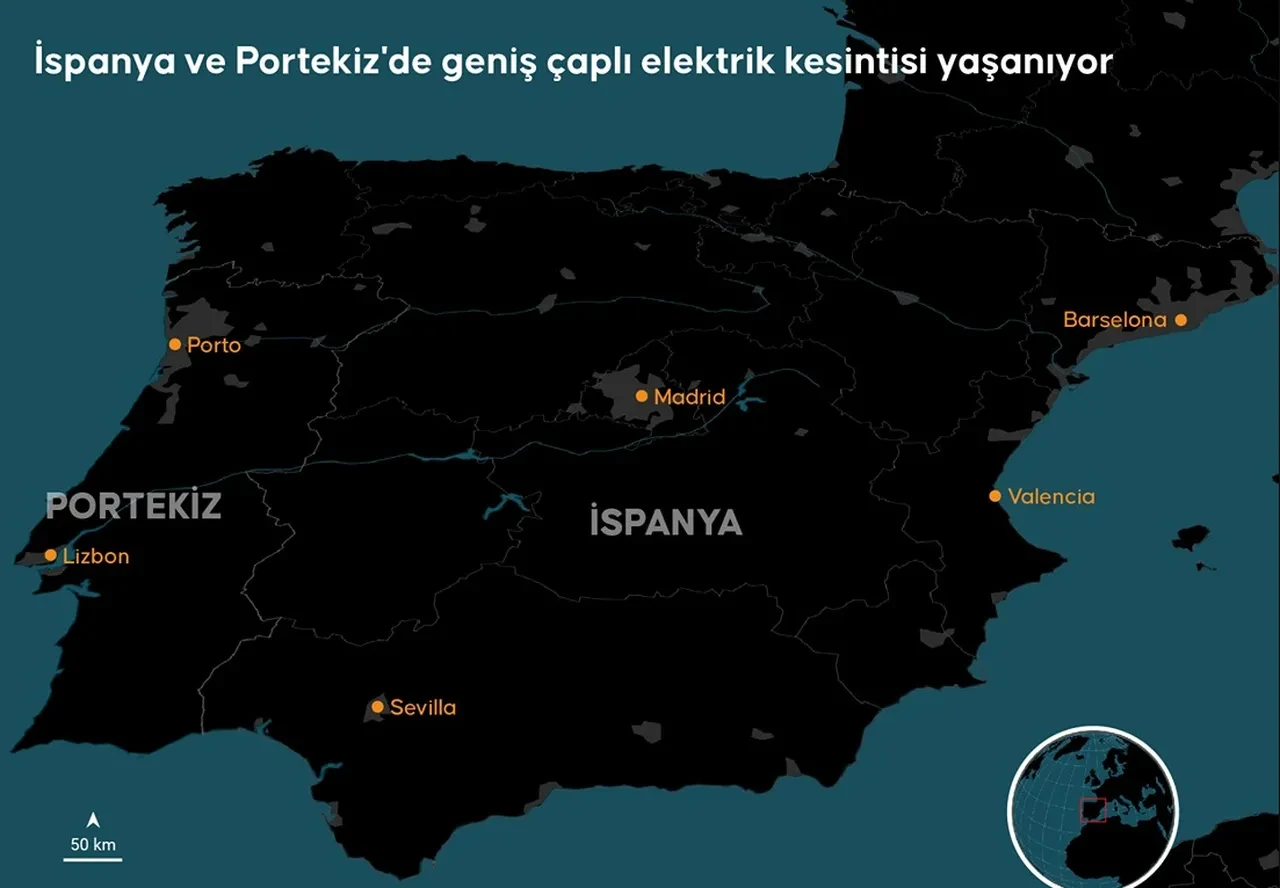 Avrupa karanlığa gömüldü! 50 milyon kişi etkileyen elektrik kesintisinin arkasındaki sır perdesi