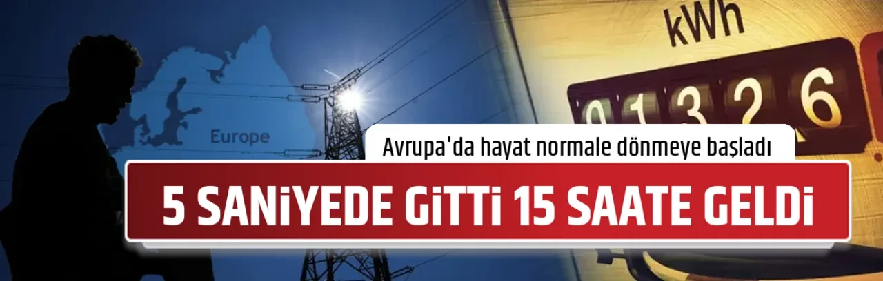 5 SANİYEDE GİTTİ 15 SAATE GELDİ