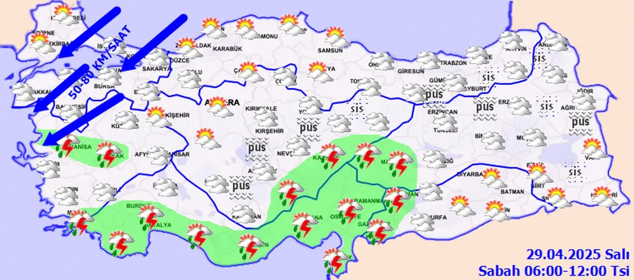 Meteoroloji'den fırtına alarmı: 80 kilometre hızla geliyor! İstanbul dahil birçok ili vuracak