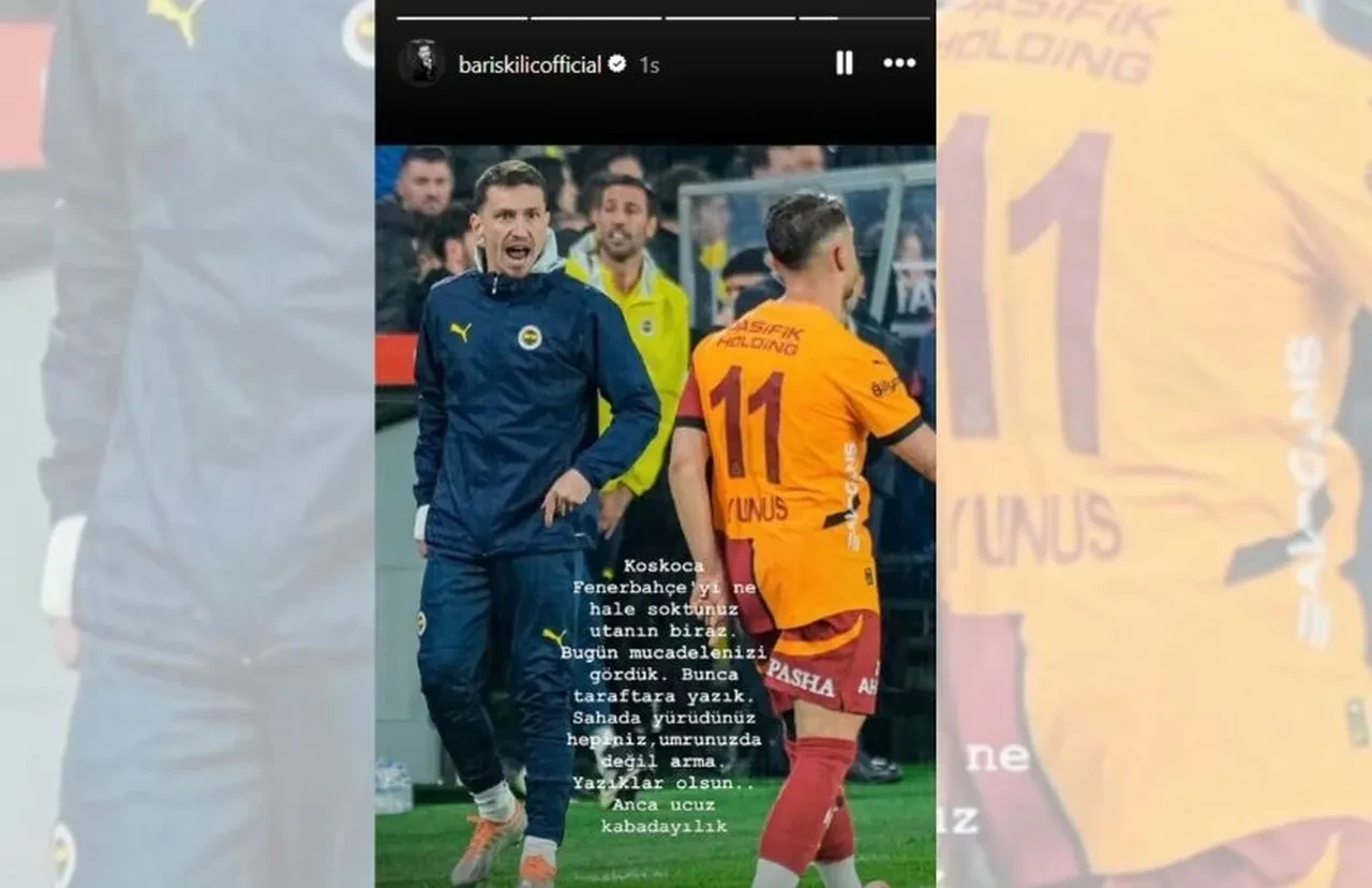 Fenerbahçe Galatasaray derbisi sonrası Barış Kılıç'tan sert tepki 