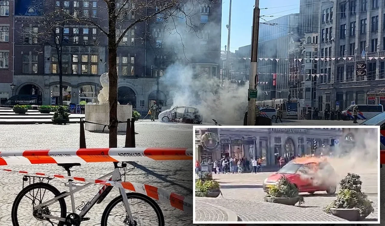 Hollanda'da patlama! Turistlerin arasına soktuğu aracını havaya uçurdu