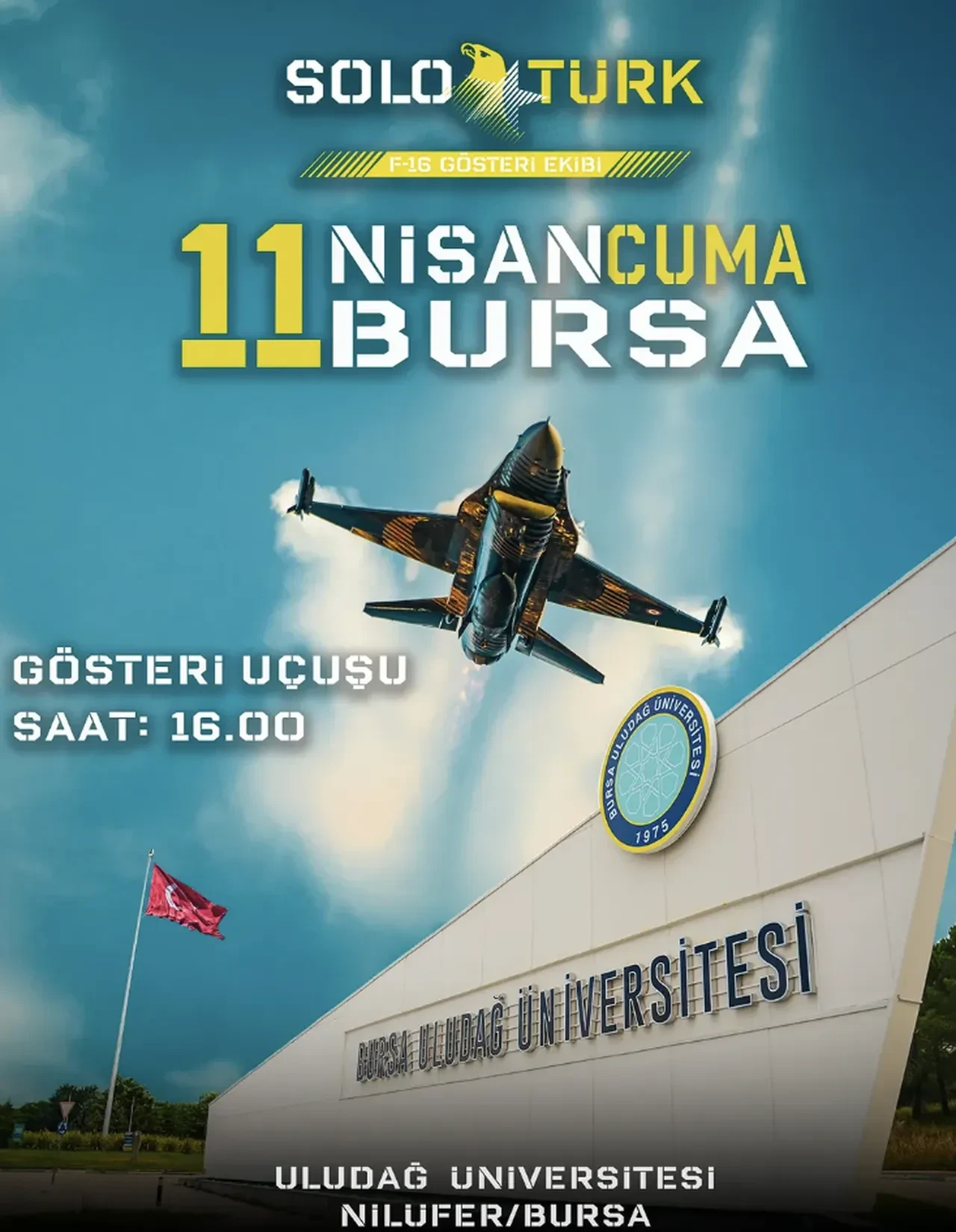 Solotürk Bursa gösteri uçuş yeri ve tarihi sosyal medyadan duyuruldu