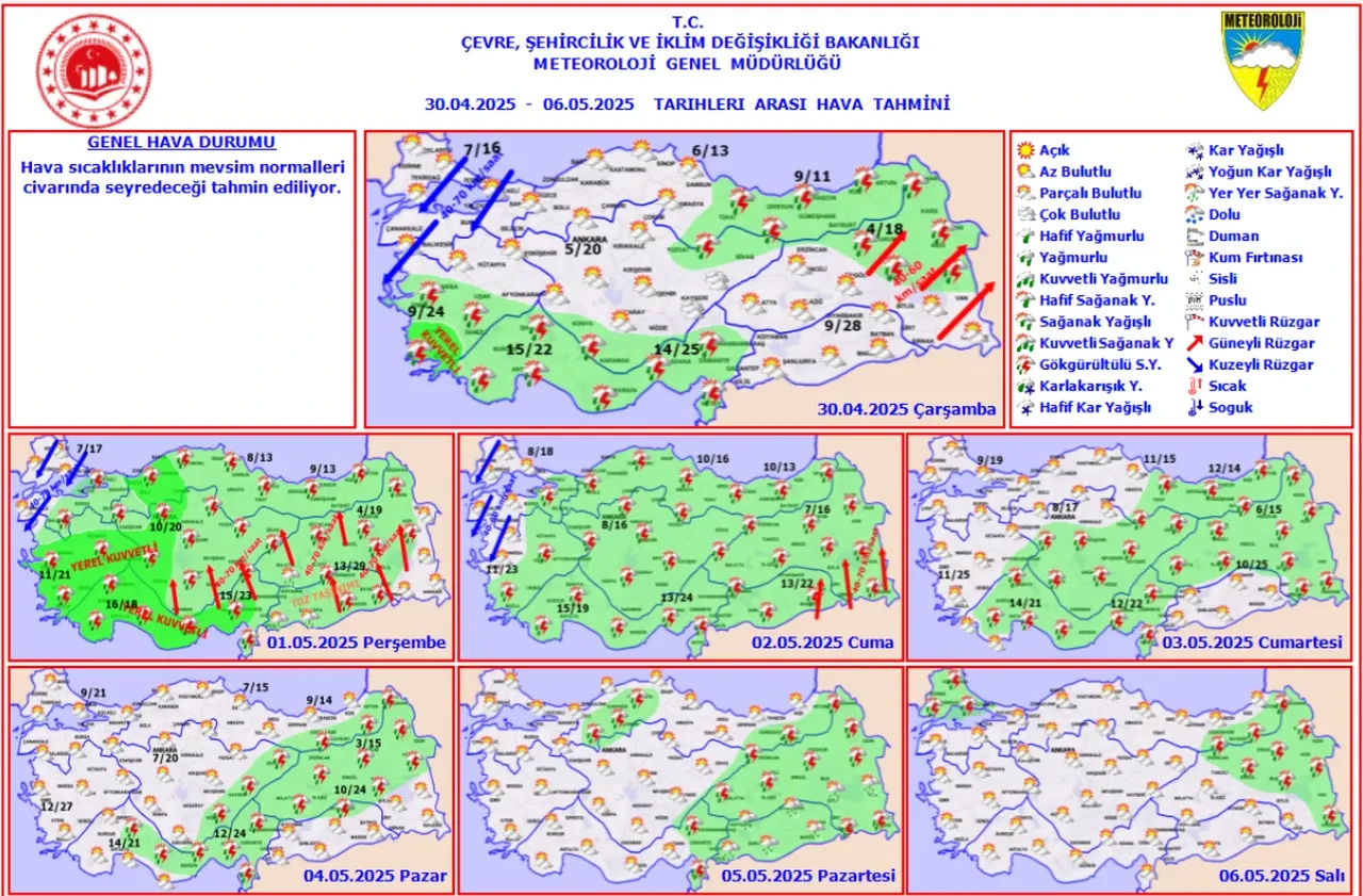 30 Nisan hava durumu | Havalar ne zaman ısınacak? Meteoroloji tarih verdi