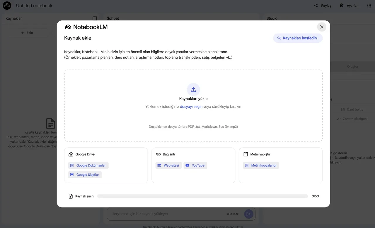 Google yapay zeka aracına Türkçe desteği ekledi: Dakikalar içinde metinlerden podcast üretiyor