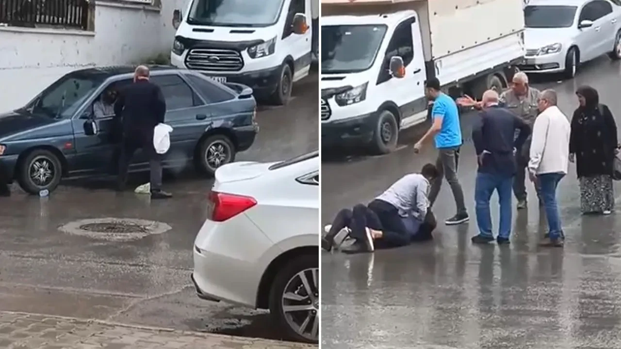 Sürücüye pompalı tüfekle saldırdı! Dehşet anları kamerada