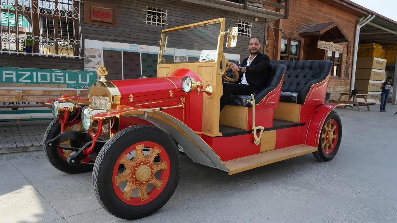 1925 model elektrikli araç yaptı! Nostalji aşığı gençten dikkat çeken proje