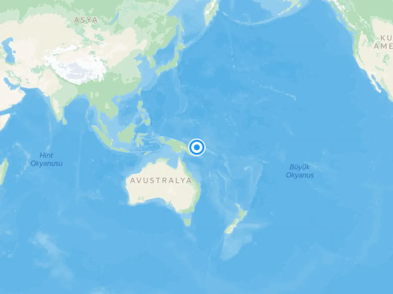 Son dakika... Papua Yeni Gine'de 7,2 büyüklüğünde deprem