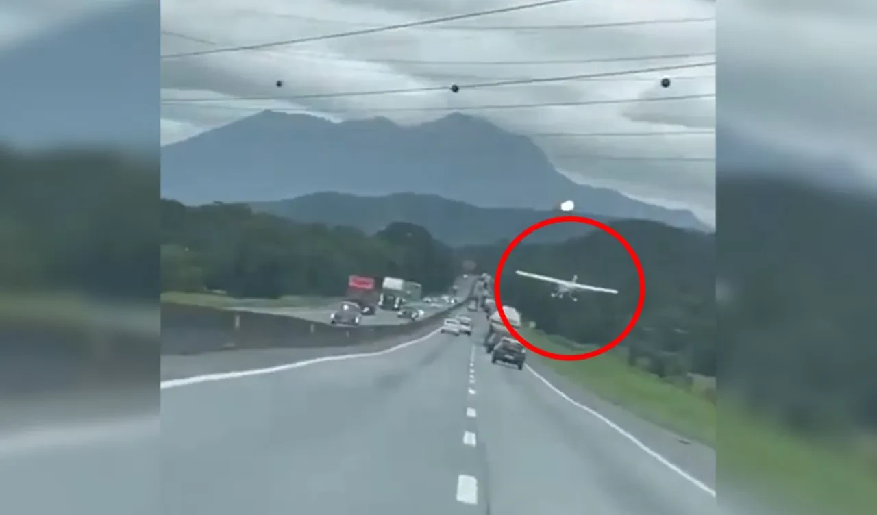 Brezilya'da havadaki uçağın motoru durdu! Pilot yürekleri ağza getirdi