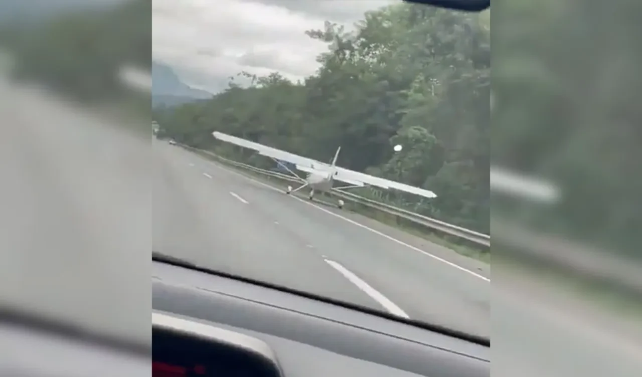 Brezilya'da havadaki uçağın motoru durdu! Pilot yürekleri ağza getirdi