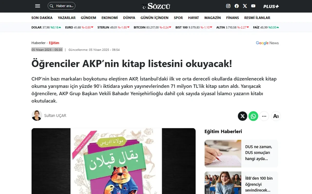 İstanbul Valiliği 'kitap kampanyası' iddiasına yalanlama! 28 Şubat benzetmesi