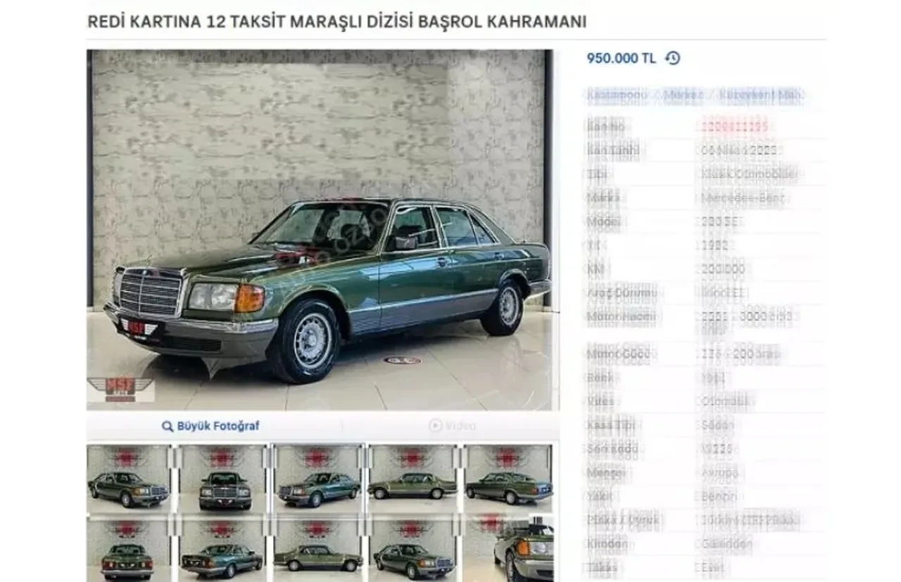 Maraşlı dizisiyle meşhur olan otomobil satışa çıktı! Fiyatı bir gecede fırladı 