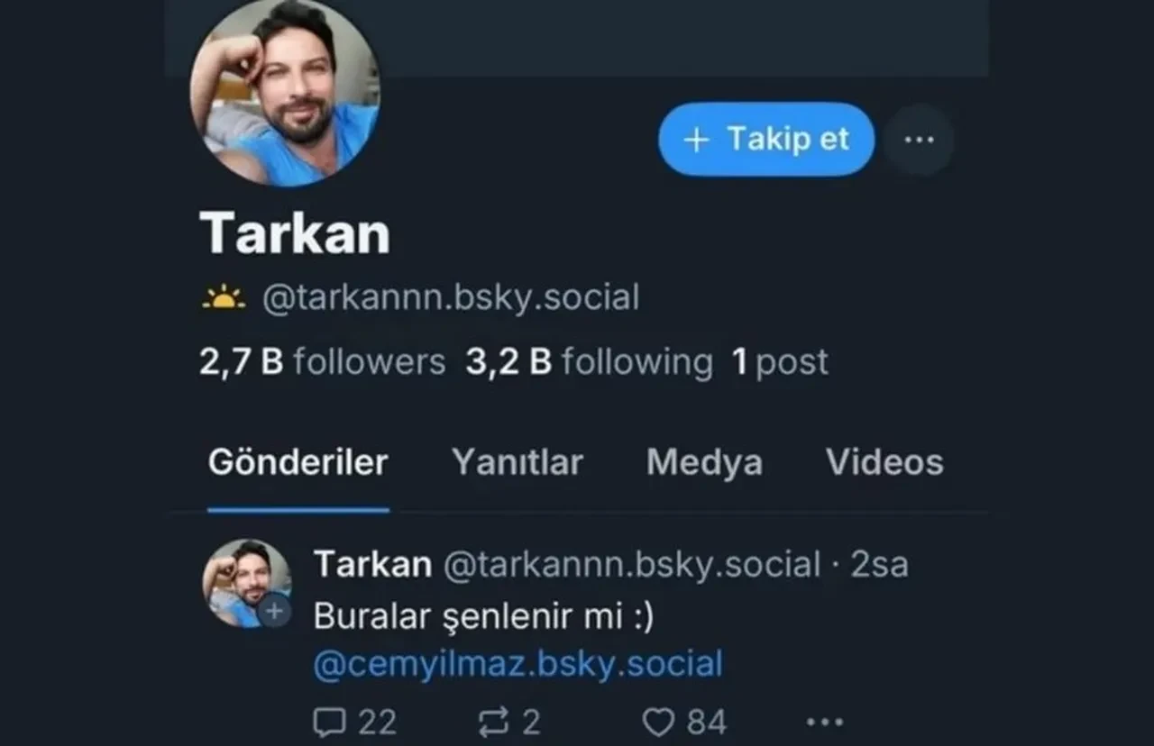 Tarkan yeni hesabını duyurdu! Bluesky’a geçiş yaptı