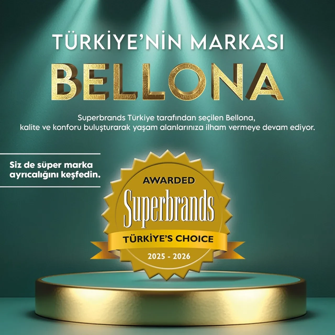 Bellona, 2025 yılında "Superbrands Türkiye" listesinde yerini aldı!