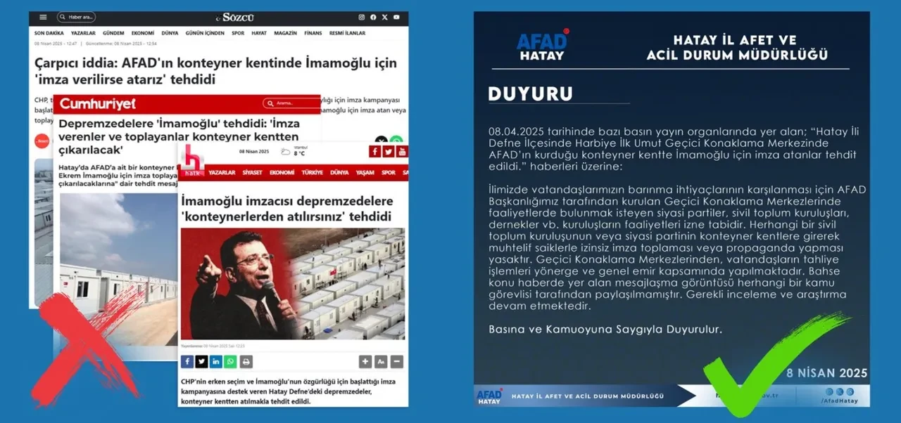 İmamoğlu için imza veren depremzedeler konteyner kentten çıkarıldı mı? DMM'den açıklama geldi