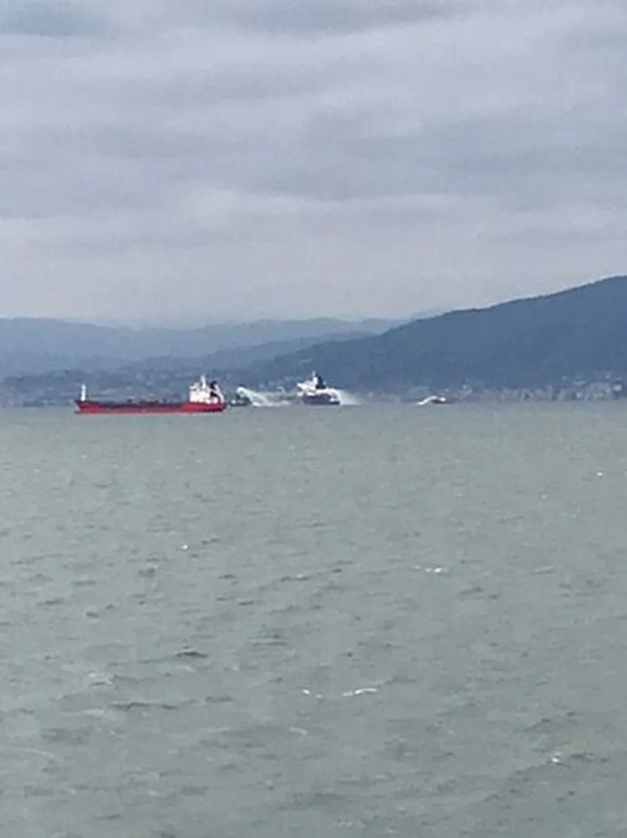 İzmit Körfezi'nde tanker gemisinde yangın