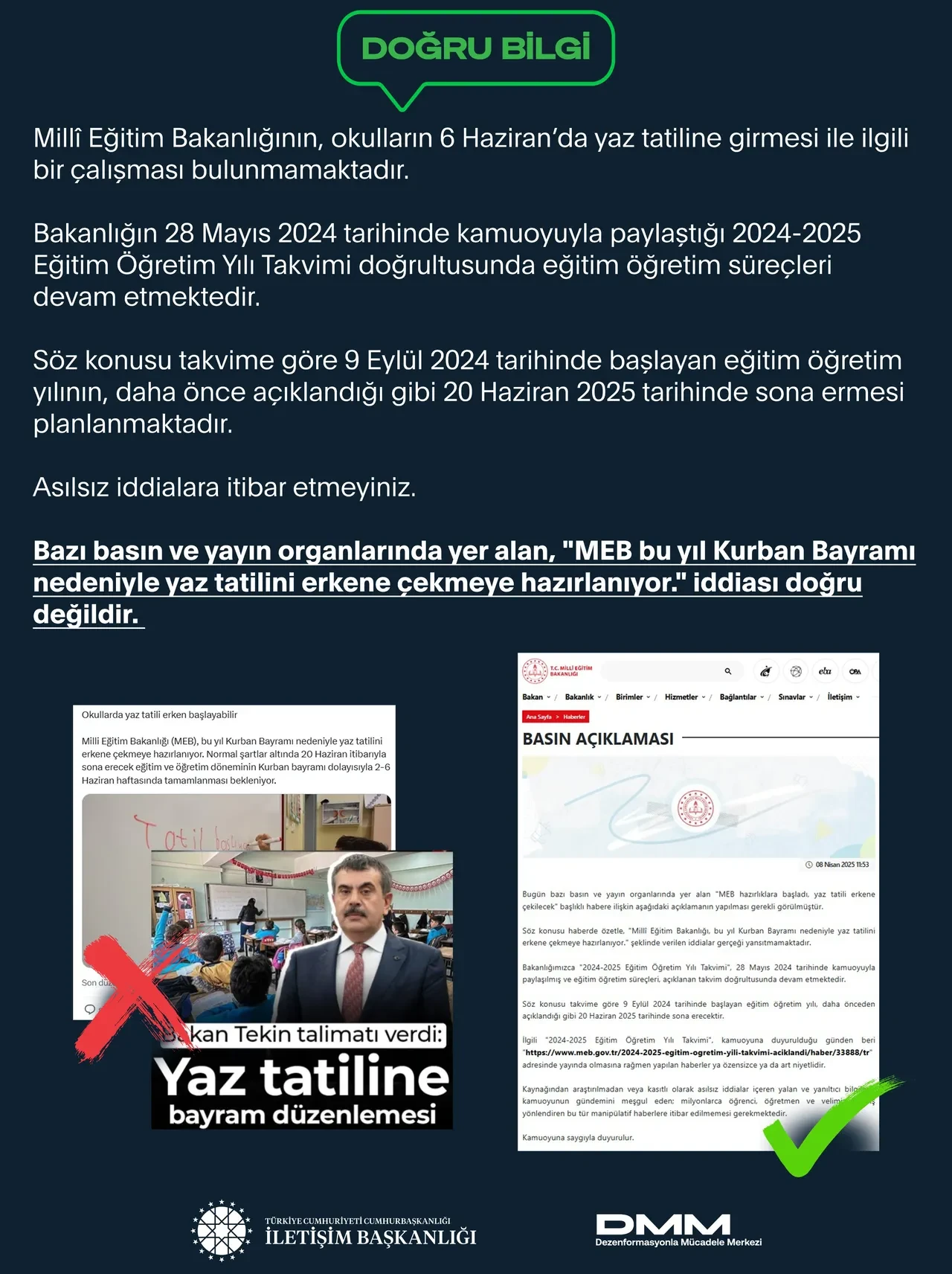 Okulların yaz tatili zamanı değişiyor mu? MEB iddialara cevap verdi!