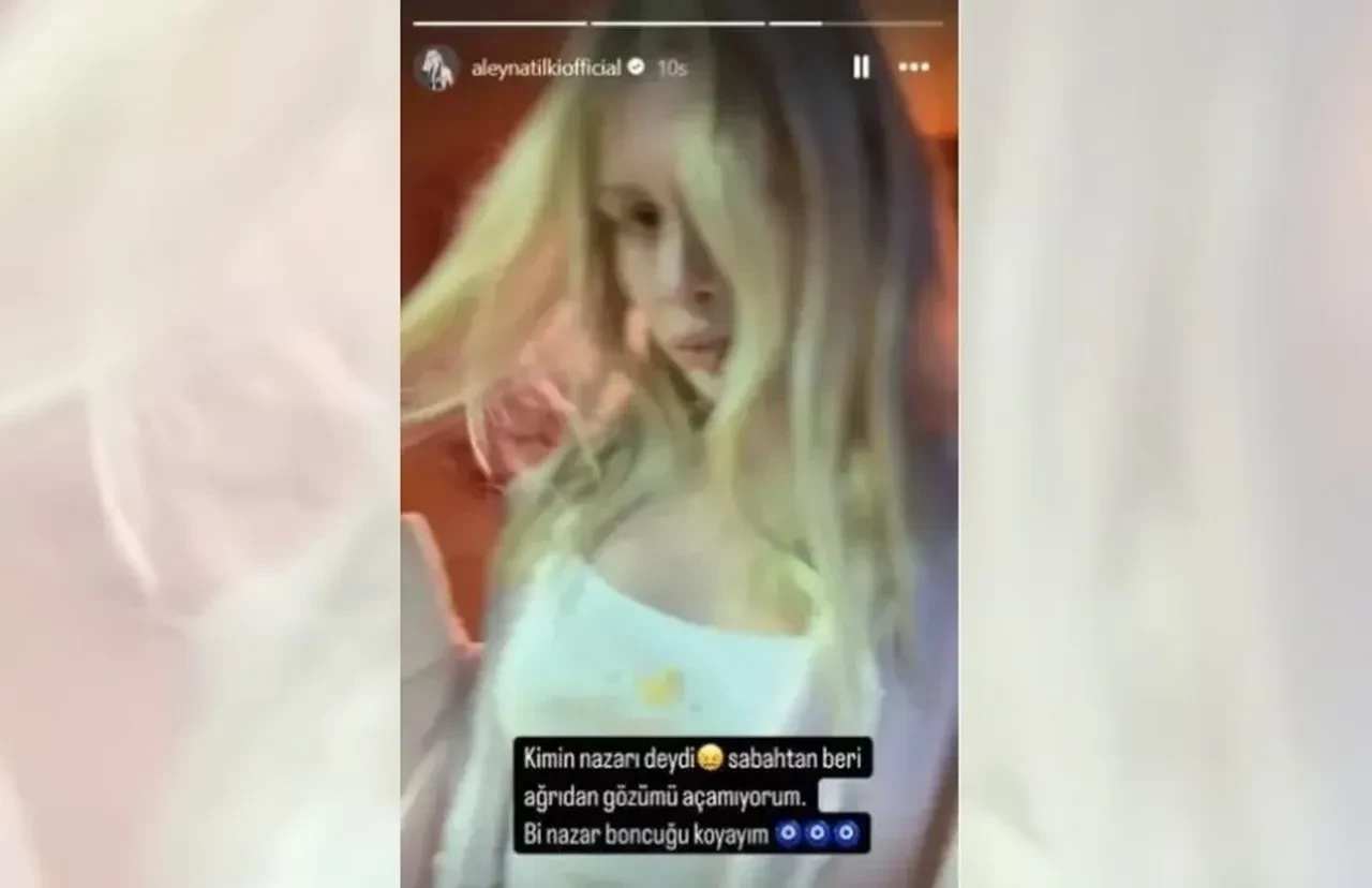 Aleyna Tilki son paylaşımıyla korkuttu: Ağrıdan gözümü açamıyorum